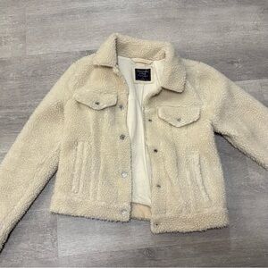Cozy Beige Sherpa Jacket